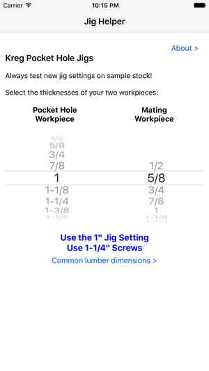 Jig Helper Screenshot